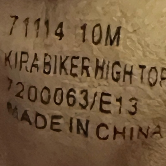 Frye Kira Biker Brown Leather High-Top Sneakers - Picture 6 of 6